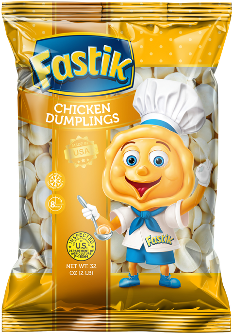 Fastik Chicken Dumplings: Chicken Pelmeni, 2 LB (907 g) bag