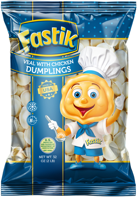 Fastik Veal Dumplings: Veal Pelmeni, 2 LB (907 g) bag
