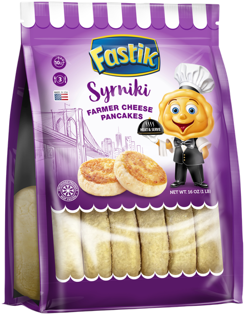 Fastik Syrniki: Farmer's Cheese Pancakes, 1 LB (454 g) bag
